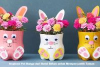 Pot Bunga dari Botol Bekas